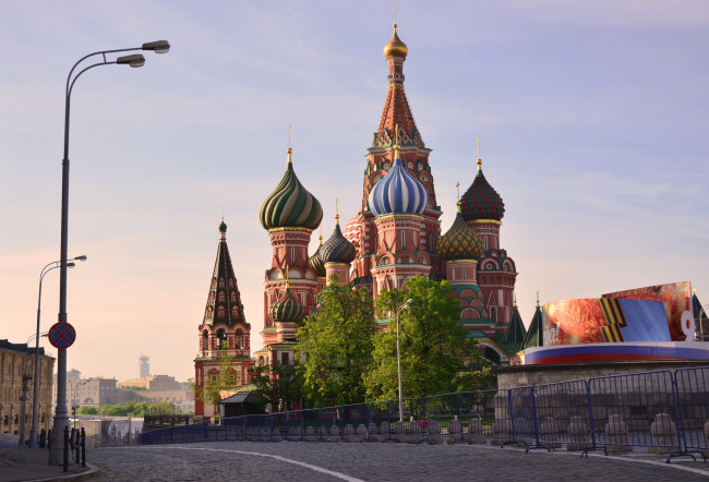 Обои картинки фото города, москва , россия, купола, собор
