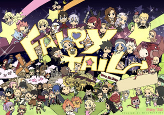 Картинка аниме fairy+tail персонажи
