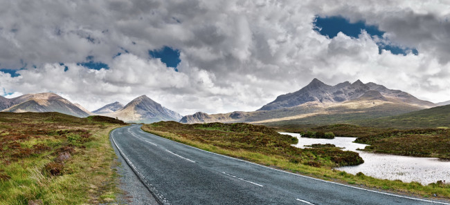 Обои картинки фото isle of skye, scotland, природа, дороги, isle, of, skye
