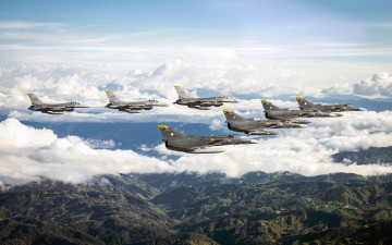 Картинка авиация боевые+самолёты general dynamics f16 fighting falcon ввс израиля iaf iai kfir силы обороны