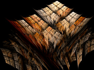 Картинка 3д графика fractal фракталы абстракция узор цвета тёмный
