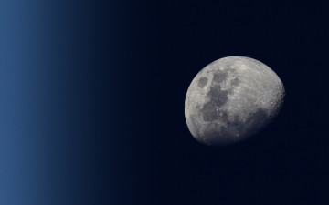 Картинка космос луна ночь небо полумесяц