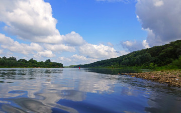 Картинка калужская область таруса ока природа реки озера река