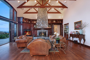 Картинка интерьер гостиная furniture style colors fireplace living room цветы стиль мебель камин