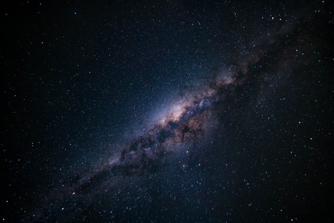 Обои картинки фото космос, галактики, туманности, млечный, путь, звезды, ночь