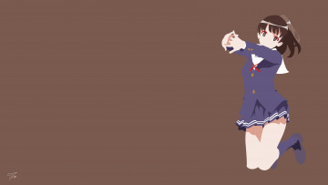Картинка saenai+heroine+no+sodatekata аниме фон взгляд девушка