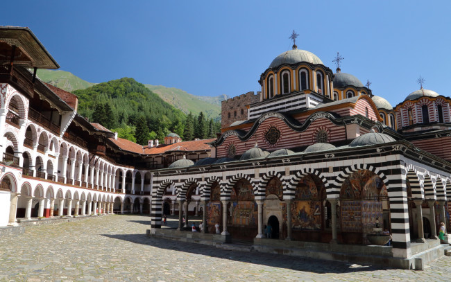 Обои картинки фото города, - православные церкви,  монастыри, красивый, рильский, монастырь, болгария