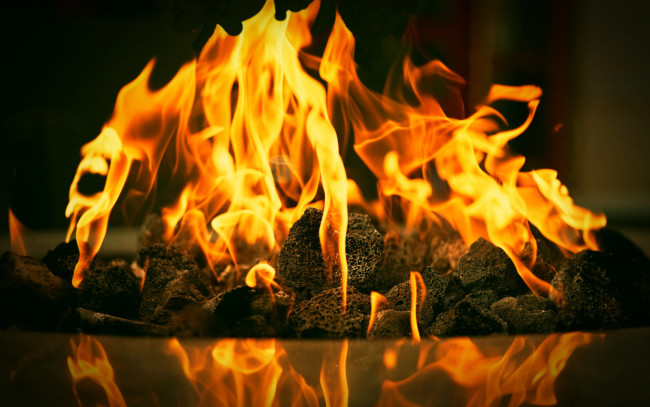 Обои картинки фото природа, огонь, угли, пламя