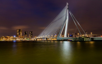 Картинка rotterdam netherlands города -+мосты