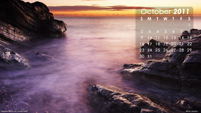 Обои картинки фото календари, природа, закат, скалы, море