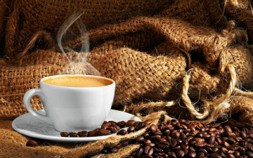 Картинка еда кофе кофейные зёрна аромат напиток
