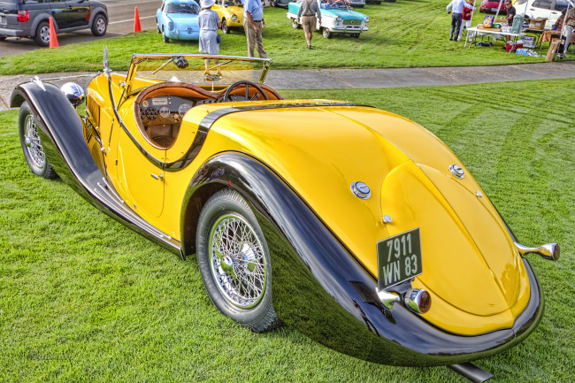 Обои картинки фото 1934 voisin c27 grand sport figoni roadster, автомобили, выставки и уличные фото, выставка, автошоу