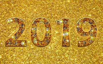 Картинка праздничные -+разное+ новый+год концепции блеск 2019 год креативный золотые цифры c новым годом праздники золотой фон