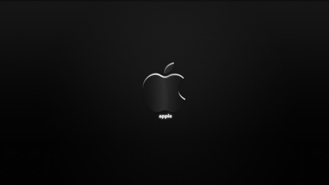 Обои картинки фото компьютеры, apple, тёмный, яблоко, логотип