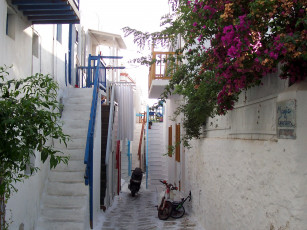 Картинка греция mikonos города улицы площади набережные дома улица