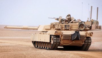 Картинка abrams техника военная позиция экипаж танк