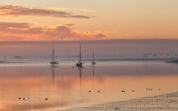 Картинка корабли лодки шлюпки море восход
