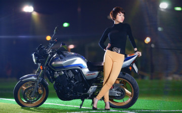 Картинка мотоциклы мото девушкой мотоцикл азиатка honda девушка