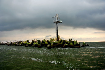 Картинка литва клайпеда порт природа маяки море маяк