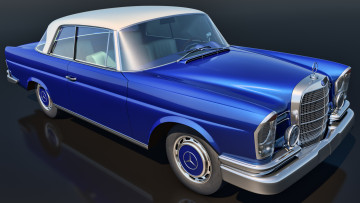 обоя автомобили, 3д, 1961, mercedes, benz, 300se