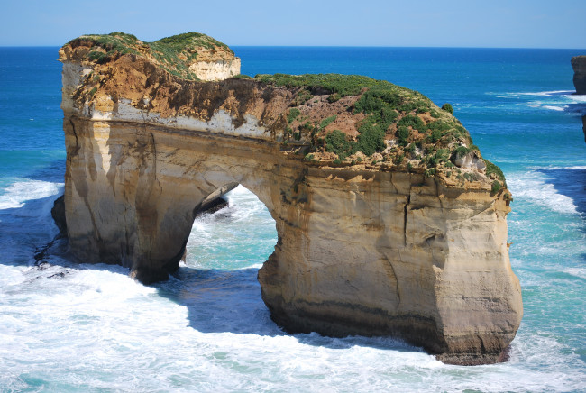 Обои картинки фото природа, побережье, арка, скала, море