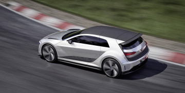 обоя автомобили, volkswagen, sport, gte, golf, 2015г, concept