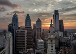 Картинка philadelphia города -+панорамы небоскребы панорама