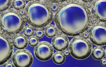 Картинка разное капли +брызги +всплески воздух пузырьки объем вода круг макро