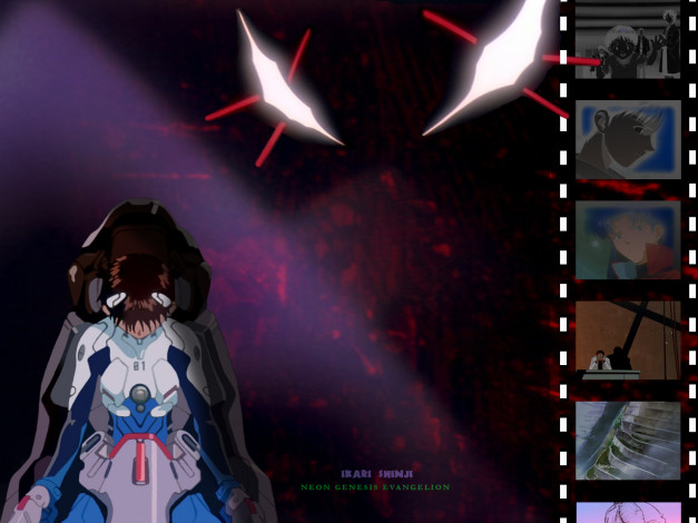 Обои картинки фото shinji, аниме, evangelion