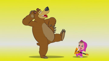 Картинка мультфильмы маша медведь мультик