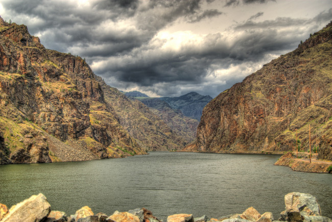 Обои картинки фото hells, canyon, реки, снейк, сша, природа, озера, горы, река, каньон