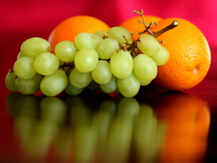 обоя еда, фрукты,  ягоды, виноград, апельсины
