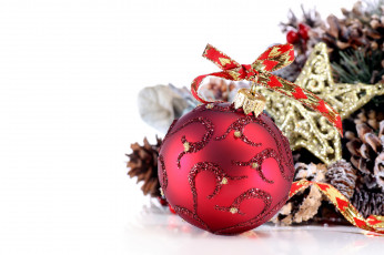 Картинка праздничные шарики красный праздник