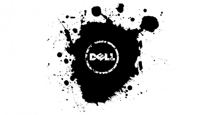 Обои картинки фото компьютеры, dell, фон, логотип