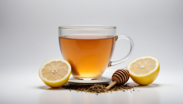 Картинка еда напитки +чай чашка чай лимоны