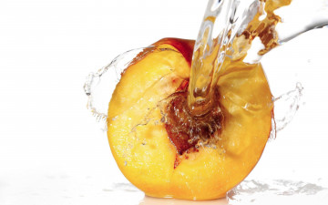 Картинка еда персики сливы абрикосы вода персик