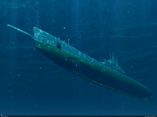 обоя подводная, лодка, корабли, подводные, лодки, атака, торпеда
