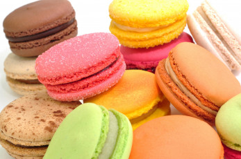 Картинка еда пирожные +кексы +печенье сахар макарун десерт сладости сладкое разноцветное печенье