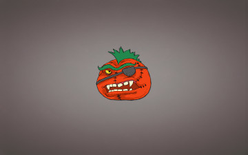 Картинка рисованное минимализм прическа овощ tomato ирокез повязка зубастый помидор томат