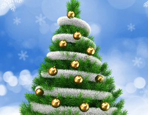 Картинка праздничные векторная+графика+ новый+год шарики рождество новый год елка