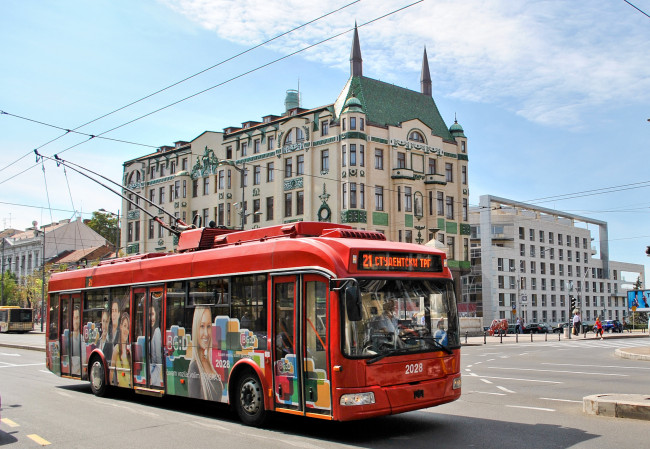 Обои картинки фото троллейбус, техника, троллейбусы, белград, город