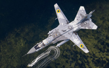 Картинка су-24м авиация боевые+самолёты ввс украины fencer бомбардировщик сухой