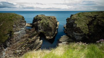 Картинка coast+of+orkney scotland природа побережье coast of orkney