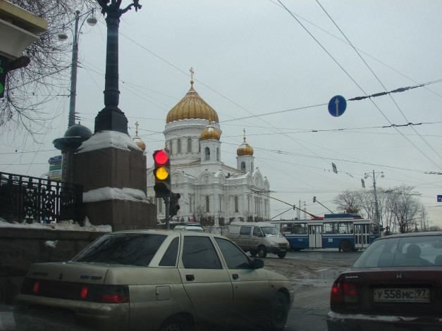 Обои картинки фото храм, христа, спасителя, города, москва, россия