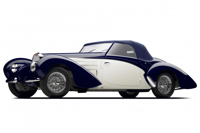 Обои картинки фото автомобили, классика, bugatti, 1939, type, 57c