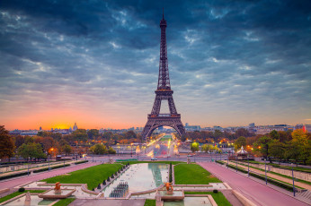 Картинка города париж+ франция башня