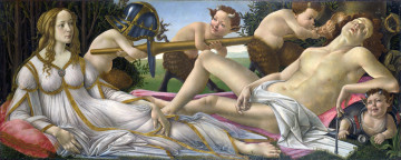 Картинка рисованное живопись сандро боттичелли мифология картина венера и марс