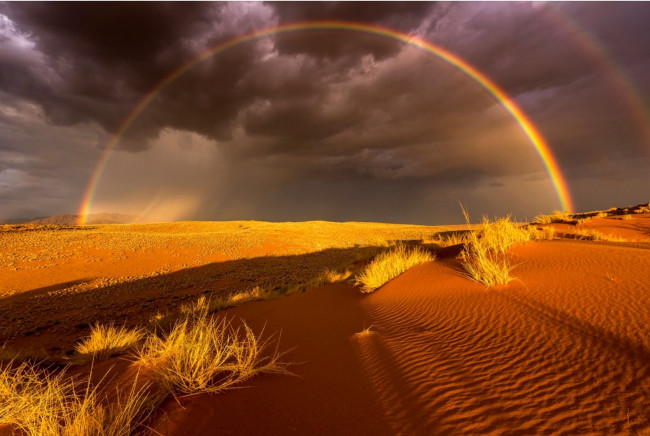 Обои картинки фото природа, радуга, пустыня