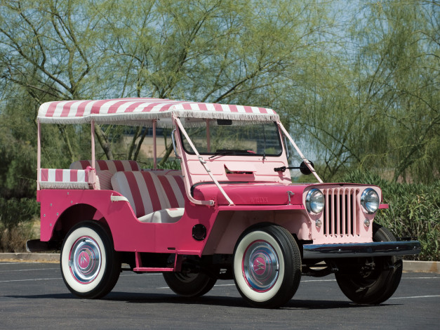 Обои картинки фото willys jeep surrey 1959, автомобили, willys, jeep, surrey, 1959