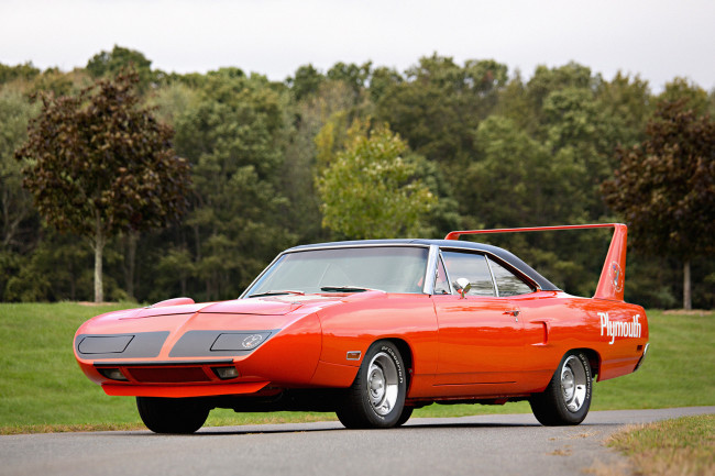 Обои картинки фото plymouth road runner superbird 1969, автомобили, plymouth, road, runner, superbird, 1969, оранжевый